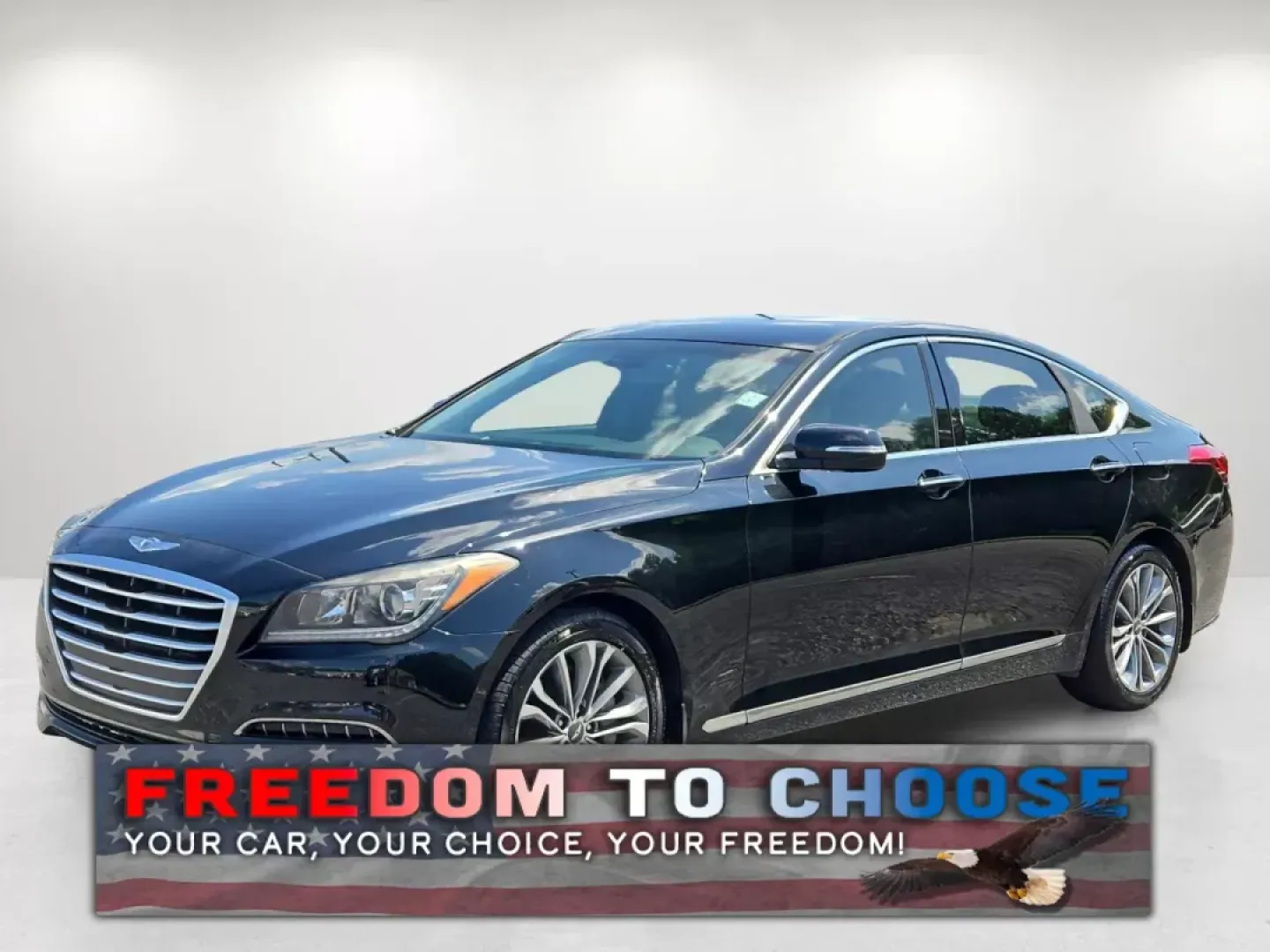 2015 /Black Hyundai Genesis 3.8L (KMHGN4JEXFU) with an Other engine, located at 3959 U.S. 80 W, Phenix City, AL, 36870, (334) 297-4885, 32.469296, -85.135185 - **Elevate Your Driving Experience with the 2015 Hyundai Genesis at Gils Auto!**<br /> <br /> Are you in search of a refined and luxurious sedan that caters to your active lifestyle? Look no further! The 2015 Hyundai Genesis is designed for those who value both comfort and performance, making it perf - Photo#0