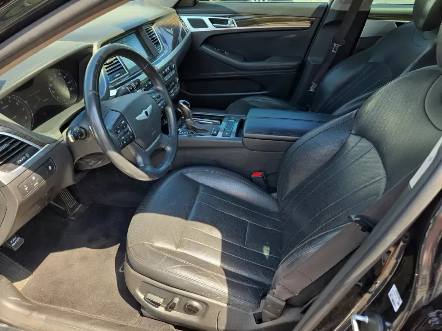 2015 /Black Hyundai Genesis 3.8L (KMHGN4JEXFU) with an Other engine, located at 3959 U.S. 80 W, Phenix City, AL, 36870, (334) 297-4885, 32.469296, -85.135185 - **Elevate Your Driving Experience with the 2015 Hyundai Genesis at Gils Auto!**<br /> <br /> Are you in search of a refined and luxurious sedan that caters to your active lifestyle? Look no further! The 2015 Hyundai Genesis is designed for those who value both comfort and performance, making it perf - Photo#11