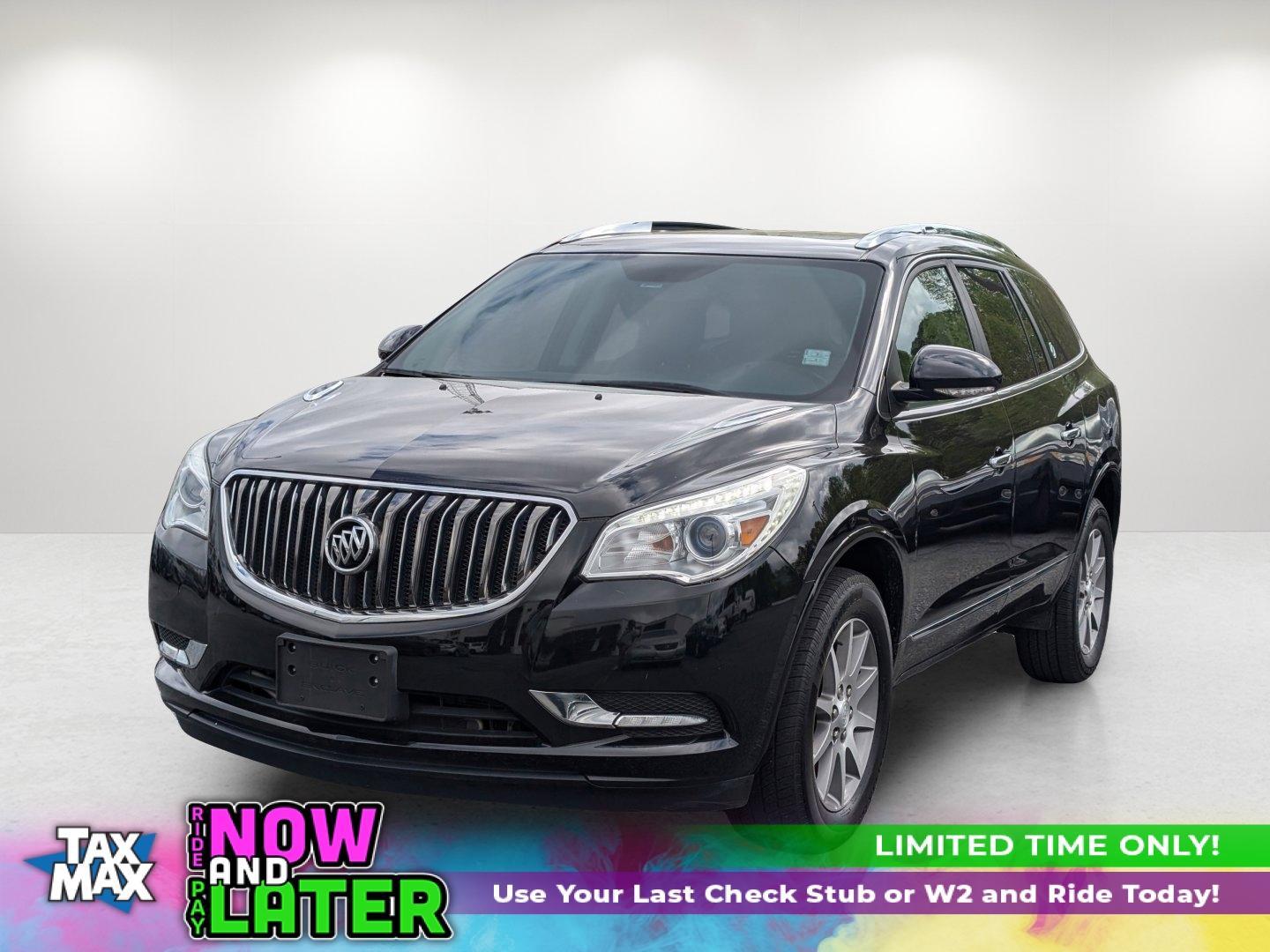 2017 /Ebony with Dark Plum interior accents Buick Enclave Leather (5GAKRBKD5HJ) with an Gas V6 3.6L/217 engine, 6-Speed Automatic transmission, located at 5115 14th Ave., Columbus, GA, 31904, (706) 323-0345, 32.511494, -84.971046 - 2017 Buick Enclave Leather - Photo#0