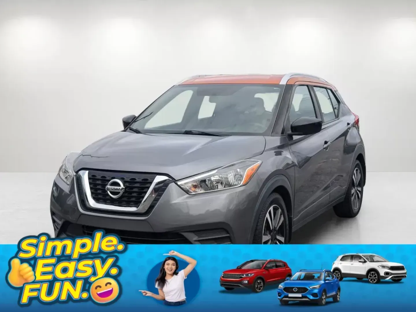 2018 /Charcoal Nissan Kicks SV (3N1CP5CU3JL) with an Regular Unleaded I-4 1.6 L/98 engine, 1-Speed CVT w/OD transmission, located at 5115 14th Ave., Columbus, GA, 31904, (706) 323-0345, 32.511494, -84.971046 - 2018 Nissan Kicks SV - Photo#0