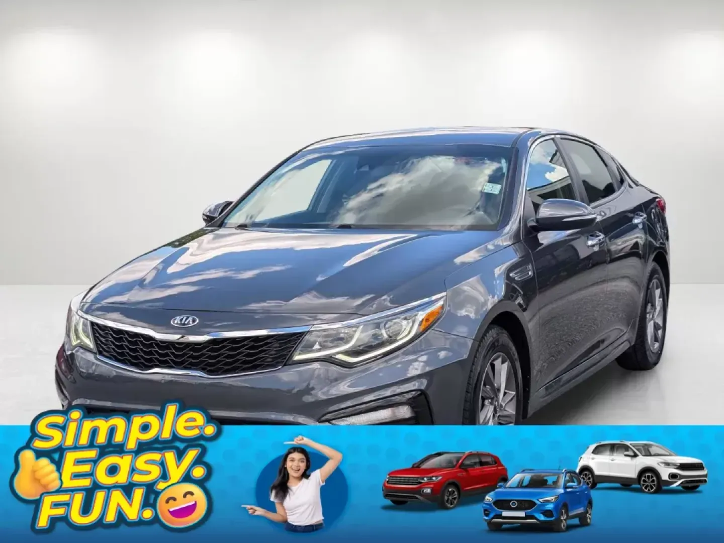 2020 /Black Kia Optima LX (5XXGT4L37LG) with an Regular Unleaded I-4 2.4 L/144 engine, 6-Speed Automatic w/OD transmission, located at 804 22nd Ave, Phenix City, AL, 36870, (334) 297-1860, 32.484749, -85.024475 - 2020 Kia Optima LX - Photo#0